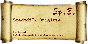 Szedmák Brigitta névjegykártya